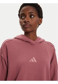 Adidas - adidas Bluza ALL SZN French Terry 3-Stripes IY6848 Różowy Regular Fit. Kolor: różowy. Materiał: bawełna