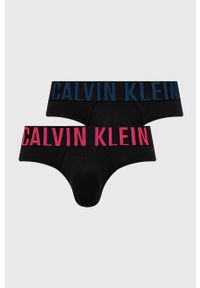 Calvin Klein Underwear slipy (2-pack) męskie kolor czarny. Kolor: czarny #1