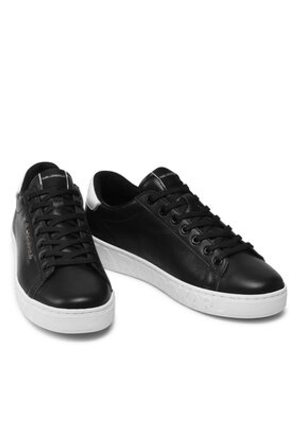 Karl Lagerfeld - KARL LAGERFELD Sneakersy KL51019 Czarny. Kolor: czarny. Materiał: skóra