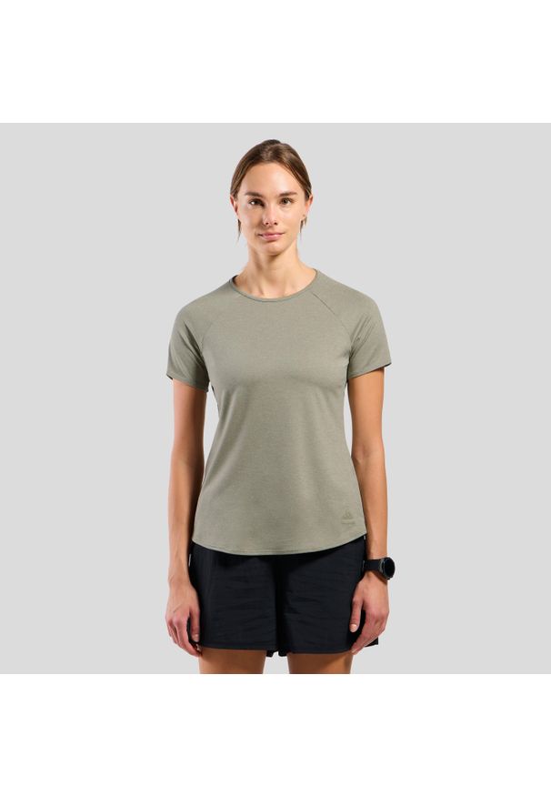 Koszulka damska Odlo ESSENTIAL 365 T-shirt crew neck s/s. Kolor: szary. Sport: bieganie