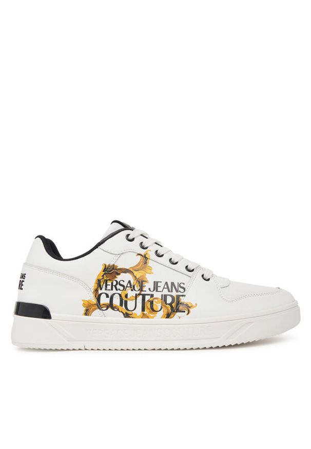 Versace Jeans Couture Sneakersy 79YA3SJ5 ZPB42 Biały. Kolor: biały. Materiał: skóra