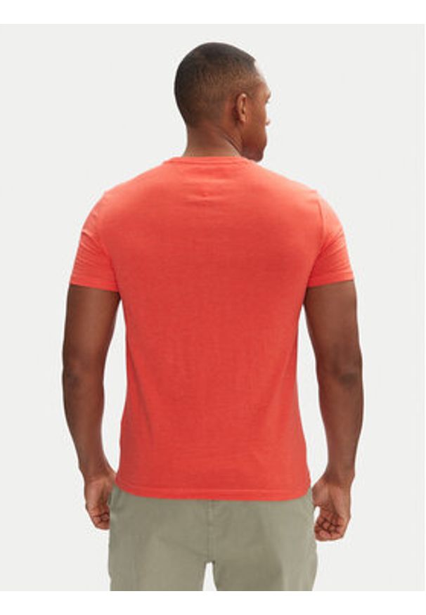 Tommy Jeans T-Shirt Jaspe DM0DM20363 Pomarańczowy Slim Fit. Kolor: pomarańczowy. Materiał: bawełna, syntetyk