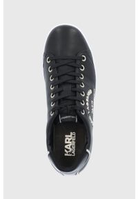 Karl Lagerfeld Buty skórzane KL61239.00G kolor czarny na płaskiej podeszwie. Nosek buta: okrągły. Zapięcie: sznurówki. Kolor: czarny. Materiał: skóra. Obcas: na płaskiej podeszwie #4