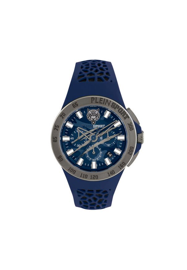 Plein Sport Zegarek Thunderstorm Chrono PSABA0223 Niebieski. Kolor: niebieski. Materiał: syntetyk. Styl: sportowy