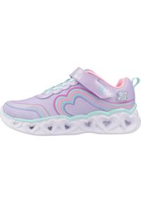 skechers - Buty do chodzenia dla dzieci Skechers Heart Lights. Kolor: fioletowy. Materiał: syntetyk, materiał. Szerokość cholewki: normalna. Model: Skechers Sport. Sport: turystyka piesza