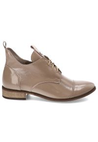 Brązowe Botki Armodo Stylowe Skórzane Buty Na Obcasie. Okazja: na co dzień. Kolor: brązowy. Materiał: skóra. Szerokość cholewki: normalna. Obcas: na obcasie. Styl: elegancki. Wysokość obcasa: średni #3