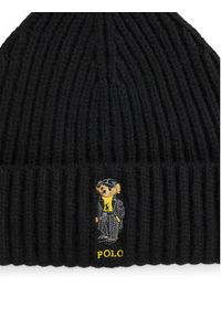 Polo Ralph Lauren Czapka 455P04659001 Czarny. Kolor: czarny. Materiał: materiał, wełna