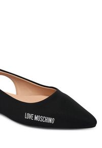 Love Moschino - LOVE MOSCHINO Baleriny JA11021G1OIM0000 Czarny. Kolor: czarny. Materiał: skóra #3