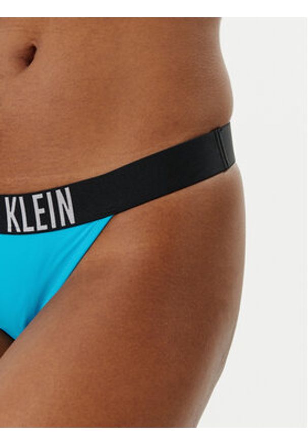 Calvin Klein Swimwear Dół od bikini KW0KW02857 Niebieski. Kolor: niebieski. Materiał: syntetyk
