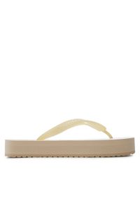 Calvin Klein Jeans Japonki Beach Sandal Flatform Monologo YW0YW01617 Écru #1