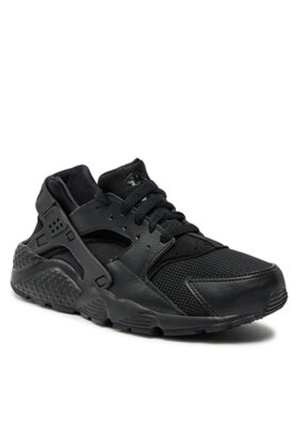 Nike Sneakersy Huarache Run (GS) 654275 016 Czarny. Kolor: czarny. Materiał: skóra. Model: Nike Huarache. Sport: bieganie