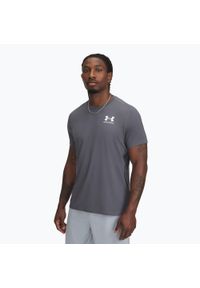 Koszulka treningowa męska Under Armour HeatGear Fitted. Kolor: szary. Sport: fitness