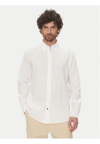 Hechter Paris Koszula 60356 151600 Biały Regular Fit. Kolor: biały