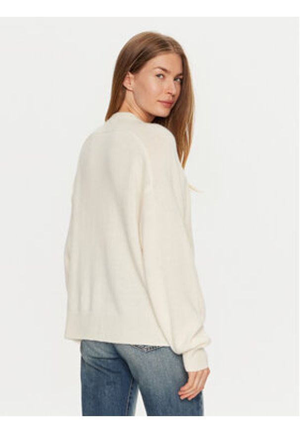 ViCOLO Sweter 77012S Écru Regular Fit. Materiał: kaszmir