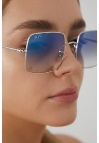 Ray-Ban - Okulary RB1971.91493F.54. Kształt: prostokątne. Kolor: niebieski #5