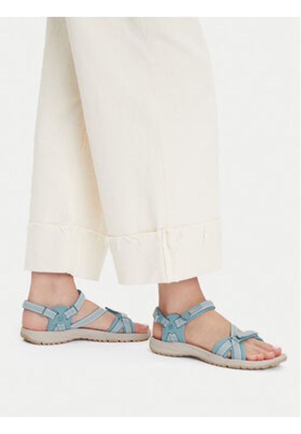 Jack Wolfskin Sandały Lakewood Ride Sandal M 4019041 Turkusowy. Kolor: turkusowy. Materiał: materiał