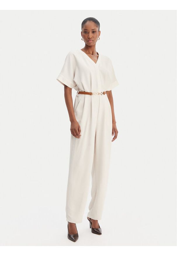 Fracomina Kombinezon FR25SO2004W47601 Beżowy Regular Fit. Kolor: beżowy. Materiał: syntetyk