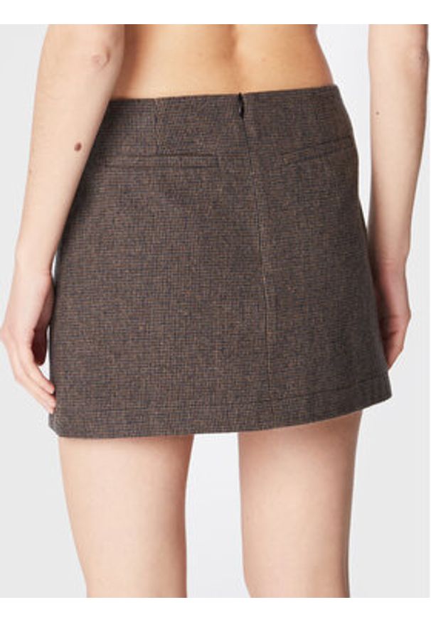 Herskind Spódnica mini Debby 4648911 Brązowy Regular Fit. Kolor: brązowy. Materiał: syntetyk