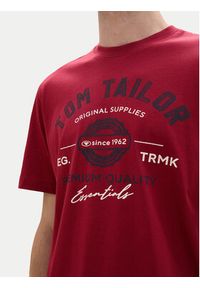 Tom Tailor T-Shirt 1037735 Czerwony Regular Fit. Kolor: czerwony. Materiał: bawełna