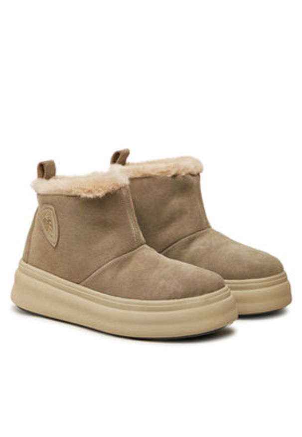 Blauer Śniegowce F4EMERY02 Szary. Kolor: szary. Materiał: skóra, zamsz