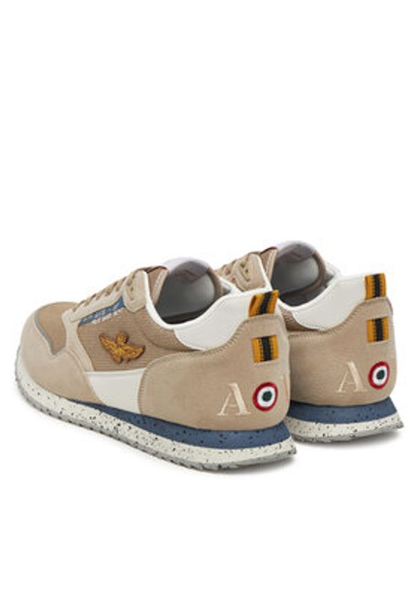 Aeronautica Militare Sneakersy 251SC288CT3545 Beżowy. Kolor: beżowy. Materiał: zamsz, skóra