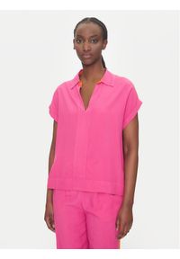 LOLA CASADEMUNT Bluzka LS2515027 Różowy Regular Fit. Kolor: różowy. Materiał: wiskoza