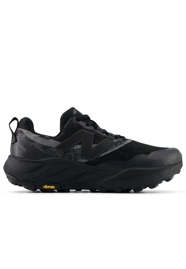 Buty męskie New Balance Fresh Foam X Hierro v9 Gore-Tex MTHIGLB9 - czarne. Zapięcie: sznurówki. Kolor: czarny. Materiał: guma, materiał. Szerokość cholewki: normalna. Technologia: Gore-Tex. Sport: fitness, bieganie