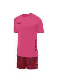 Ustaw Hummel hmlPROMO. Kolor: czerwony, wielokolorowy, różowy. Długość rękawa: krótki rękaw. Długość: krótkie. Sezon: lato. Sport: piłka ręczna #1
