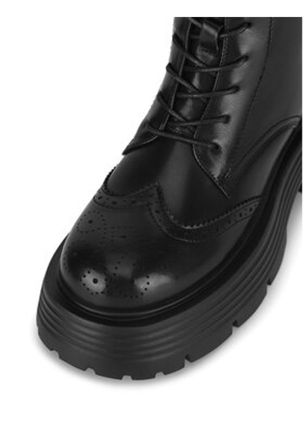 Badura Botki WFA3147-1Z Czarny. Kolor: czarny. Materiał: skóra