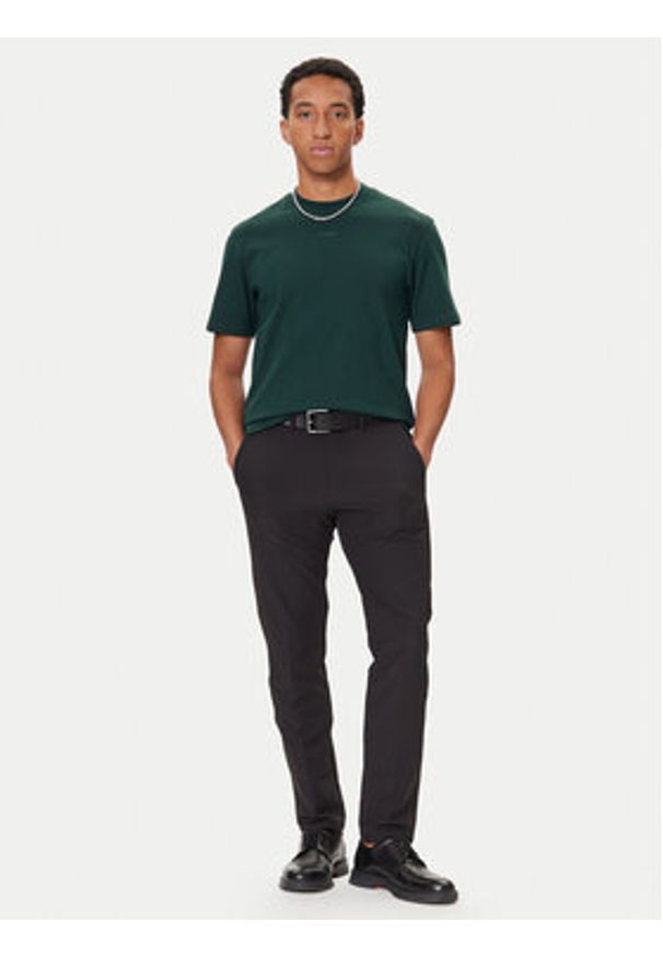 Hugo - HUGO T-Shirt Dapolino 50488330 Zielony Relaxed Fit. Kolor: zielony. Materiał: bawełna