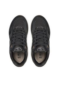 S.W.C Stepney Workers Club Sneakersy Amiel S-Strike YP03110 Czarny. Kolor: czarny. Materiał: skóra, zamsz #6
