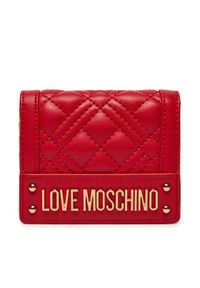 Love Moschino - LOVE MOSCHINO Mały Portfel Damski JC5601PP1LLA0500 Czerwony. Kolor: czerwony. Materiał: skóra