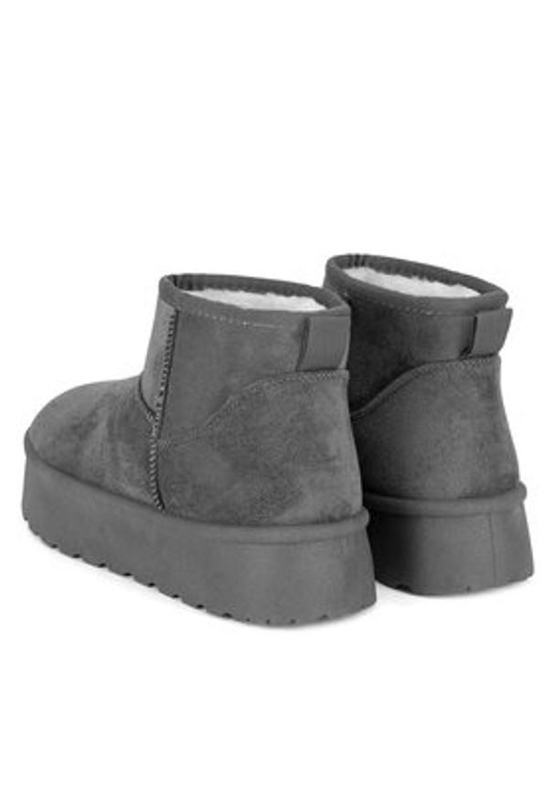 Jenny - JENNY Botki CEO-WSX23-01 Szary. Kolor: szary. Materiał: materiał