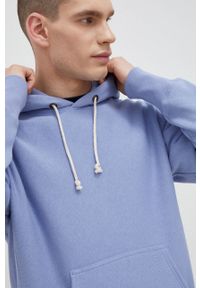Champion bluza męska kolor niebieski z kapturem melanżowa. Typ kołnierza: kaptur. Kolor: niebieski. Długość rękawa: długi rękaw. Długość: długie. Wzór: melanż