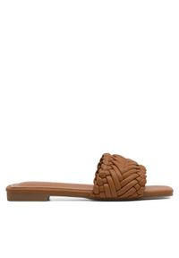 DeeZee Klapki E82022-19 Brązowy. Kolor: brązowy. Materiał: syntetyk