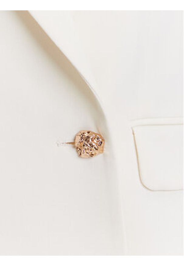 Marella Marynarka Camogli 2513041023 Écru Regular Fit. Materiał: syntetyk