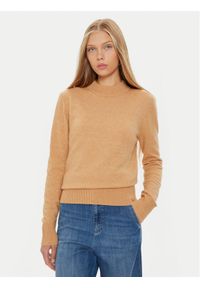 Marella Sweter Snodo 2423366092 Brązowy Regular Fit. Kolor: brązowy. Materiał: wełna #1