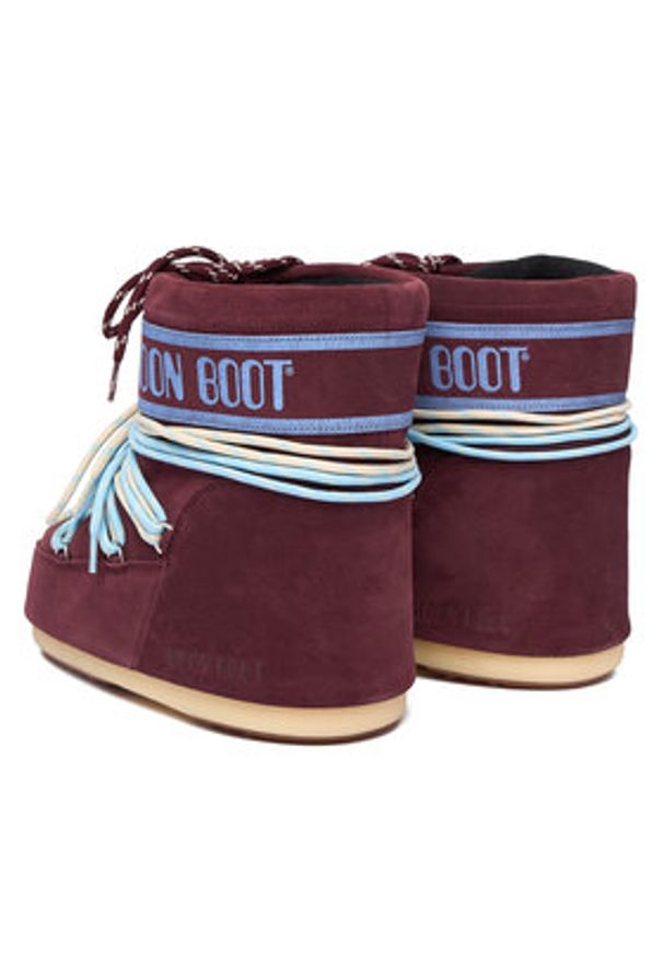 Moon Boot Śniegowce 80D1409670 Bordowy. Kolor: czerwony. Materiał: zamsz, skóra