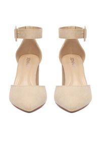 Jenny - JENNY Czółenka CEO-LH230312-5 Beżowy. Kolor: beżowy. Materiał: materiał #3