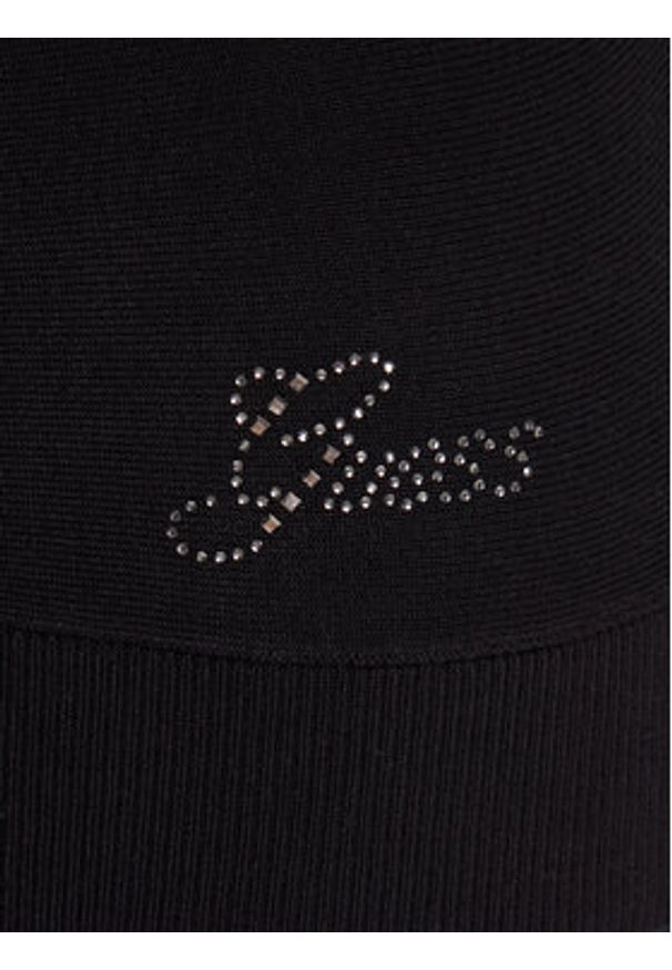 Guess Sweter W5BR38 Z2NQ2 Czarny Relaxed Fit. Kolor: czarny. Materiał: wiskoza