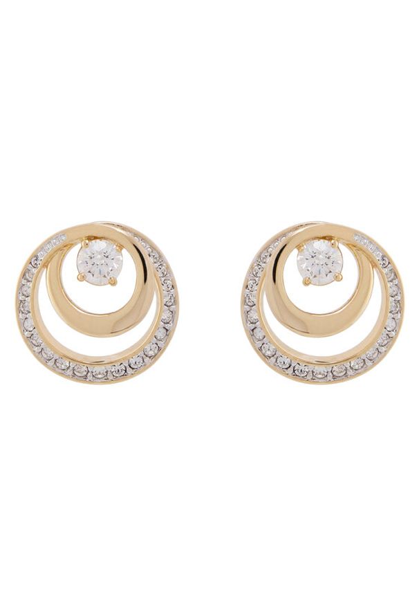 Swarovski Kolczyki Hyperbola 5740407 Złoty. Materiał: metalowe. Kolor: złoty