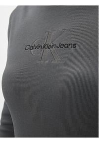 Calvin Klein Jeans Sukienka codzienna Hero Monologo J20J222514 Szary Slim Fit. Okazja: na co dzień. Kolor: szary. Materiał: bawełna. Typ sukienki: proste. Styl: casual #4