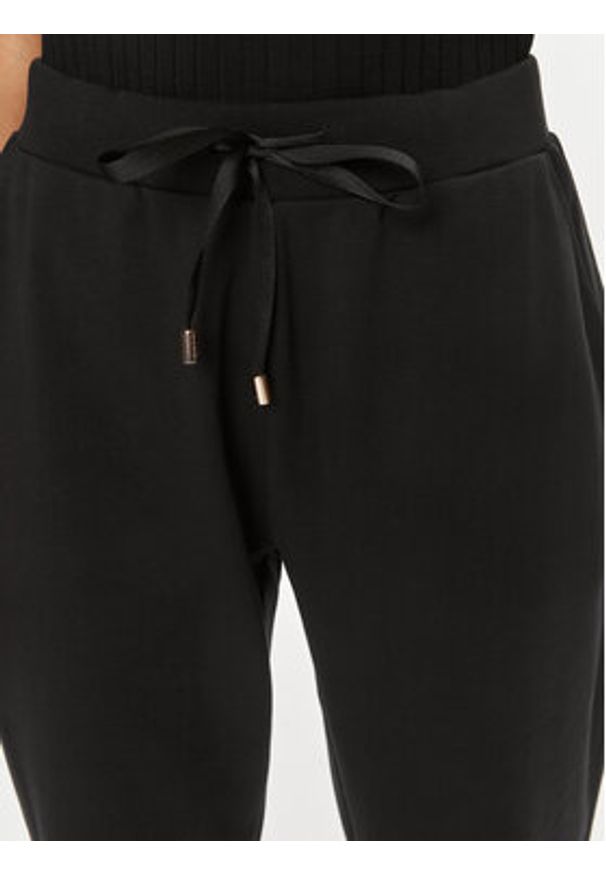 Liu Jo Sport Spodnie dresowe TA4172 FS090 Czarny Regular Fit. Kolor: czarny. Materiał: bawełna