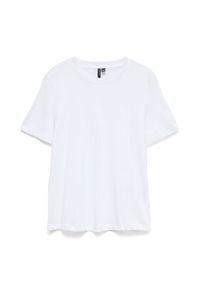 Vero Moda T-Shirt Paulina 10316991 Biały Regular Fit. Kolor: biały. Materiał: bawełna #3