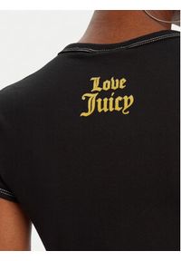 Juicy Couture T-Shirt JCNCT225460 Czarny Regular Fit. Kolor: czarny. Materiał: bawełna #7