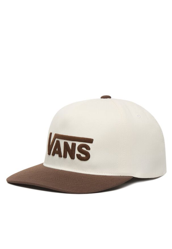 Vans Czapka z daszkiem Drop V Logo Snapback VN000QAHFST1 Brązowy. Kolor: brązowy. Materiał: bawełna