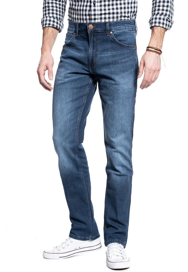 Wrangler - WRANGLER SPODNIE MĘSKIE GREENSBORO COOL POOL W15QE280W 112126891