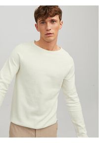 Jack & Jones - Jack&Jones Sweter 12157321 Écru Regular Fit. Materiał: bawełna #4