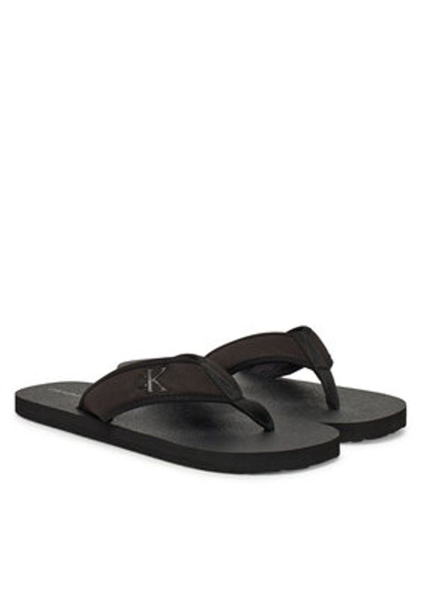 Calvin Klein Jeans Japonki Thong+ Cv YM0YM01235 Czarny. Kolor: czarny. Materiał: materiał