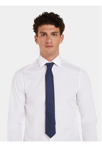 Calvin Klein Krawat K10K112350 Granatowy. Kolor: niebieski. Materiał: jedwab